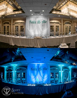 head table before and after
