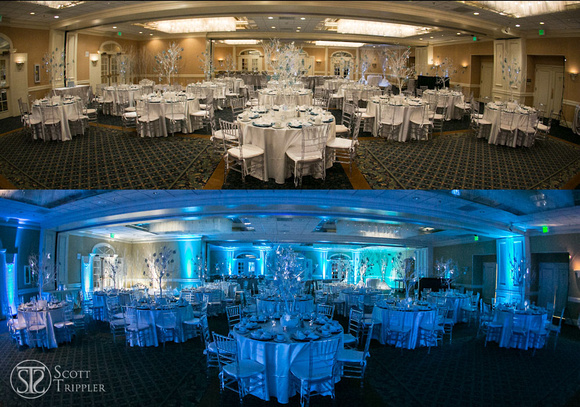 ball room before and after
